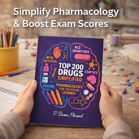 Top 200 Drugs Simplified Pharmacology Coloring Book and Study Guide