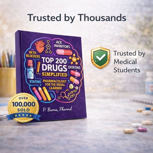 Top 200 Drugs Simplified Pharmacology Coloring Book and Study Guide
