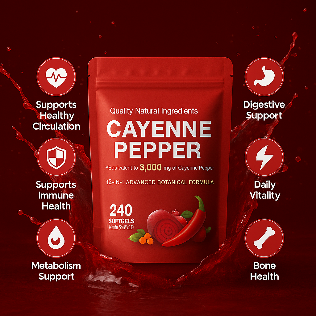 Suvéea Cayenne Pepper Softgels