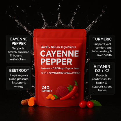 Suvéea Cayenne Pepper Softgels