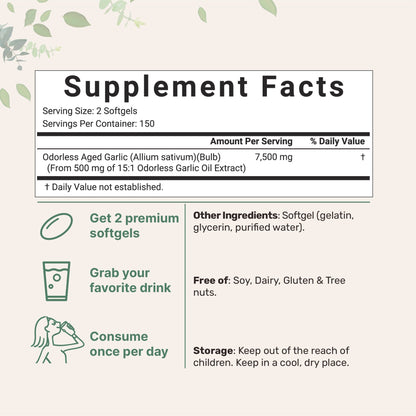 Suvéea Aged Garlic Softgels