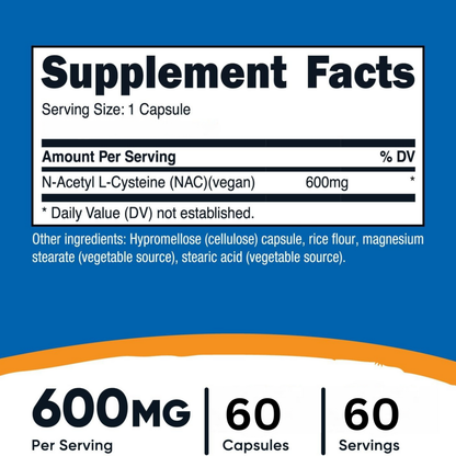 Suvéea N-Acetyl L-Cysteine (NAC) Capsules