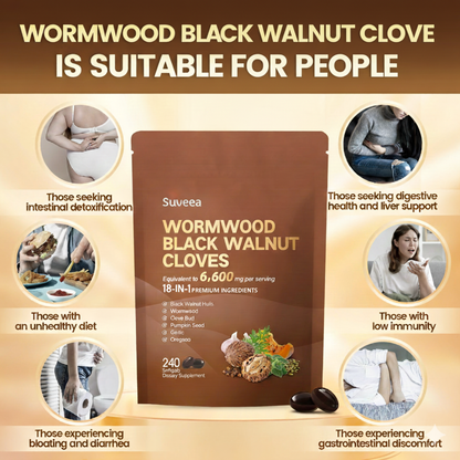 Suveea Black Walnut Wormwood Clove Capsules