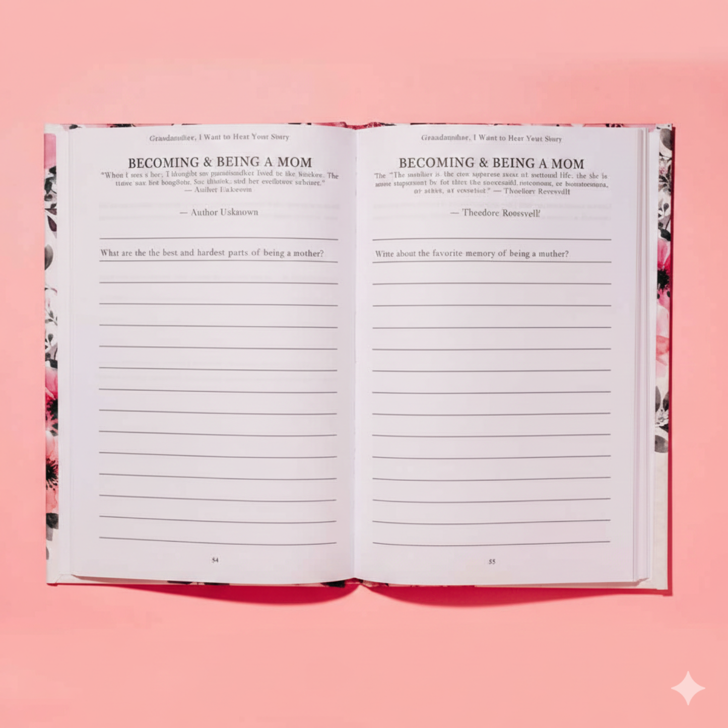 Grandmother I Want to Hear Your Story Journal Notebook